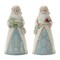 Melrose Set of 6 Winter Santa with Horse and Cardinal Christmas Tabletop Figurines 5"